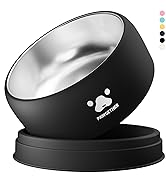 PAWGETHER Stainless Steel Dog Bowls, Dog Food Water Bowl with Non-Slip Base Two-Piece Design Eas...