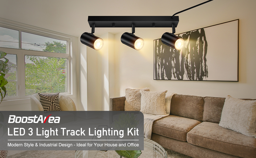 led 3 light track light kit