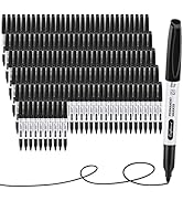 craftinova Black Permanent Markers 160 Bulk Fine Point