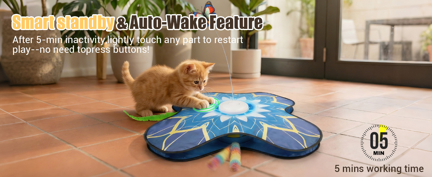 Touch Activated Automatic Electronic Cat Toy