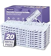 Hisucbetter 20 Pack Power Mop Refill Pads Compatible with Swiffer Power Mop, Dry/Wet Multi-Surfac...