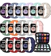 Brigtlaiff iWatch Bands + Storage Organizer Compatible for Apple Watch Bands 38mm 40mm 41mm 42mm ...