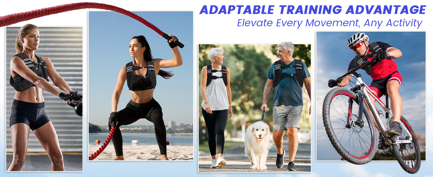 weighted vest woman men walking running jogging weight reflective strap strenth training