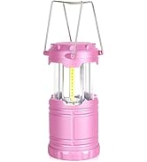 SEAMAGIC LED Pink Camping Lanterns, Portable Camping Lights, Outdoor Handled Lamps, Essential Eme...