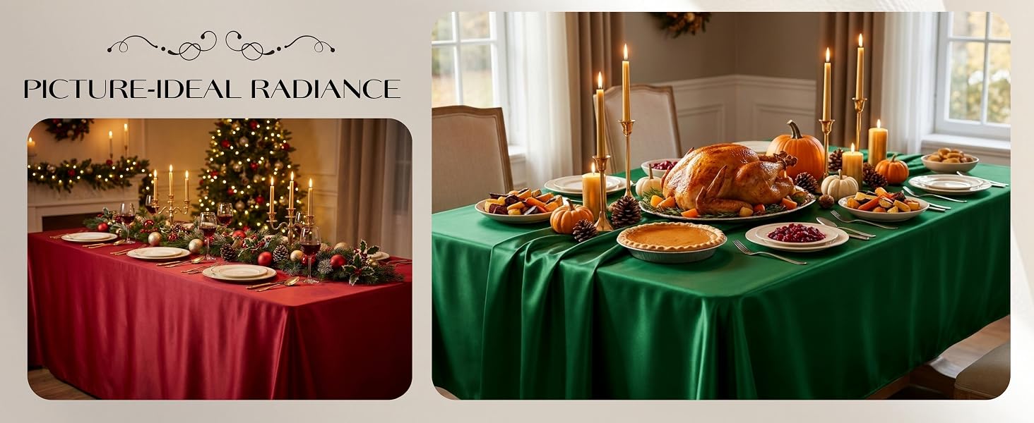 Satin Tablecloth 58 x 102 Inch