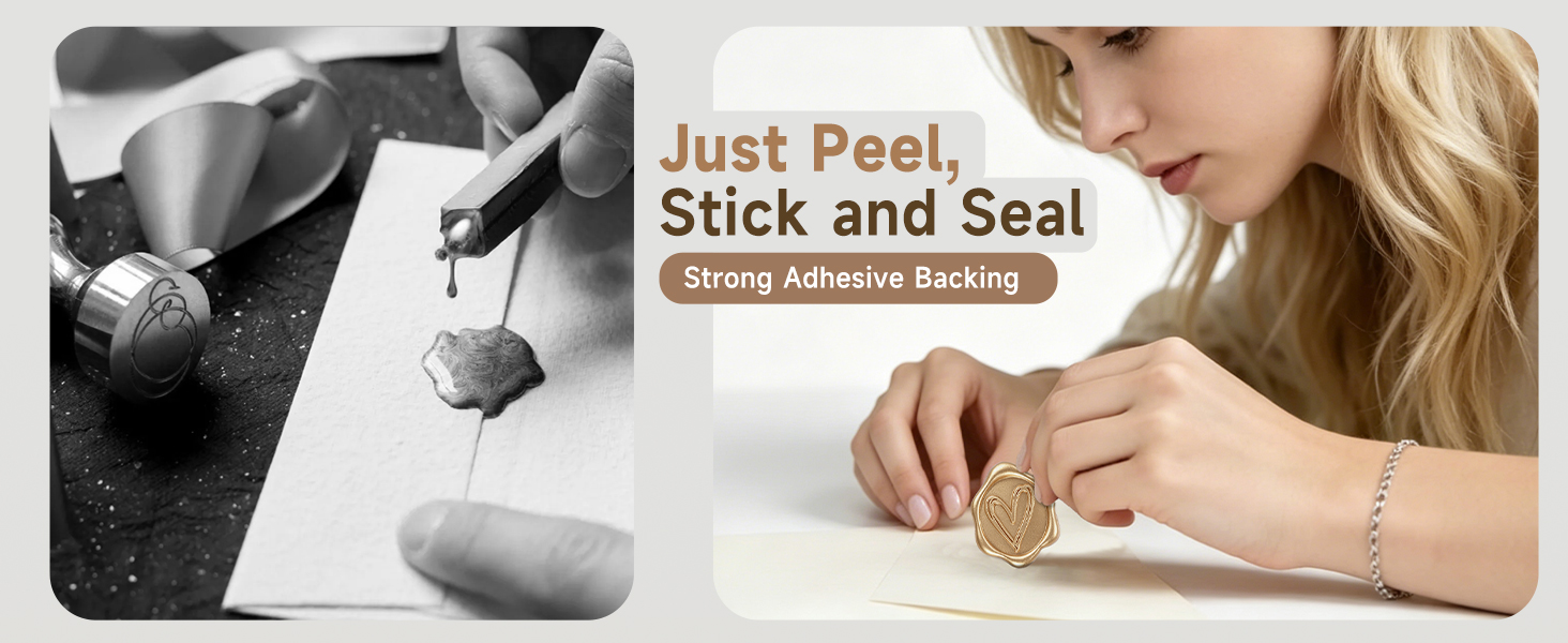 Heart Wax Seal Stickers