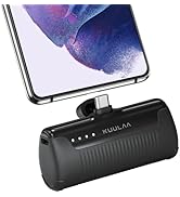 Kuulaa Portable Phone Charger with Built-in USB-C Plug, 4500mAh Mini Portable Charger Power Bank ...
