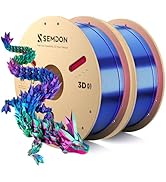 2026 New PLA Filament, SEMDON Multicolor Coextrusion 3D Printer Filament, Dimensional Accuracy +/...