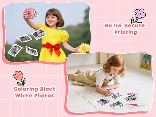 childrens small printing camera