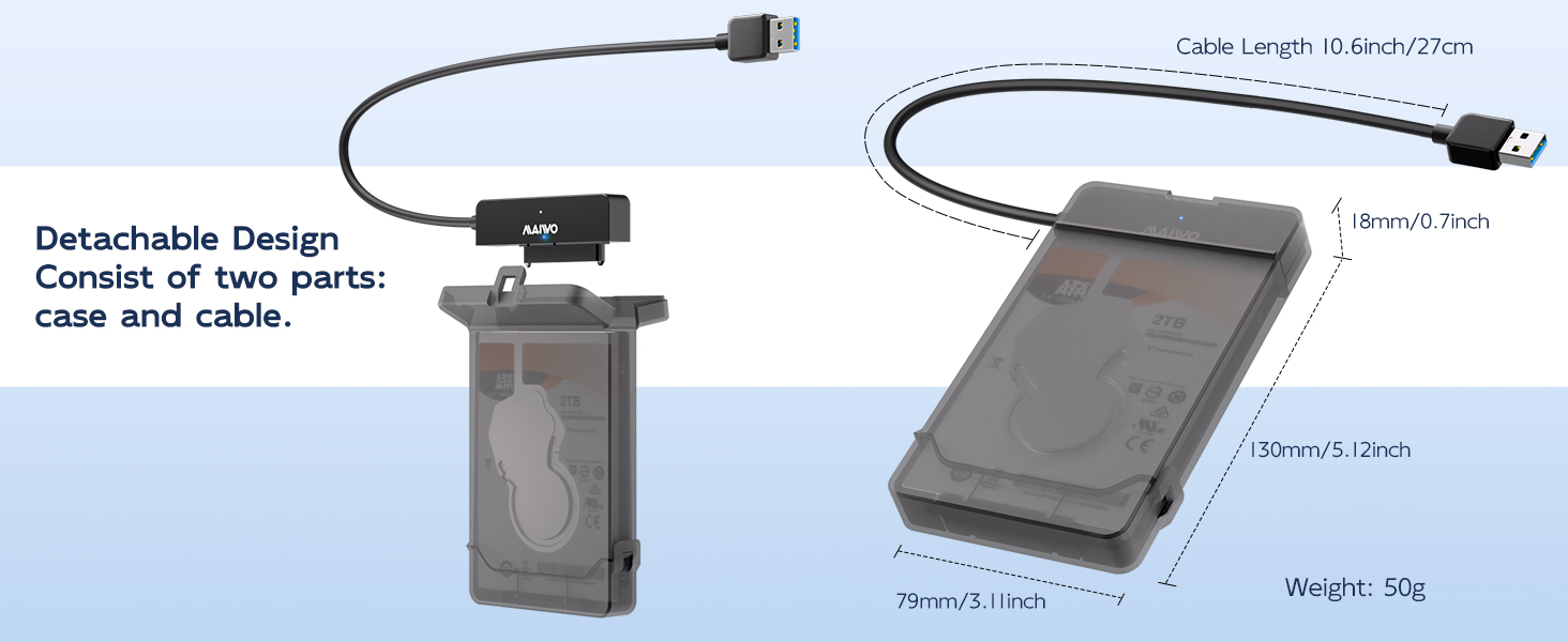 SATA to USB 3.0 Adapter for 2.5 SSD hdd External Hard Drive USB Cable shell housing enclosure case