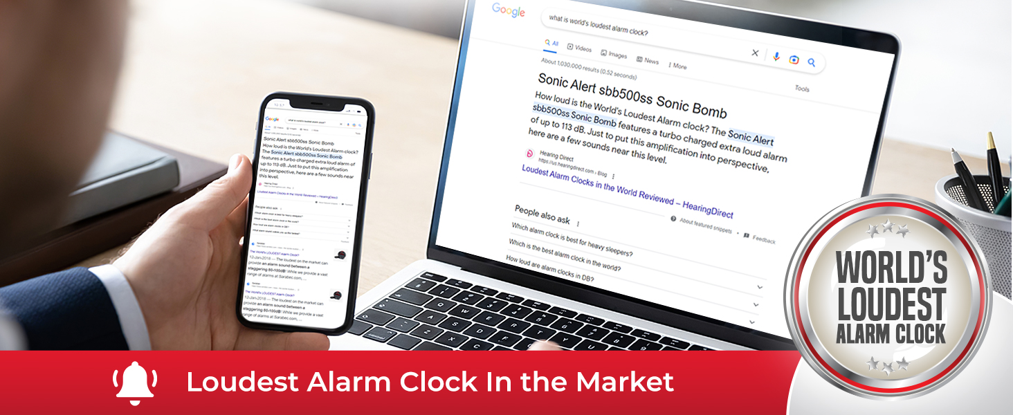 best alarm clock for heavy sleepers, sonic boom alarm clock, world&amp;#39;s loudest alarm clock