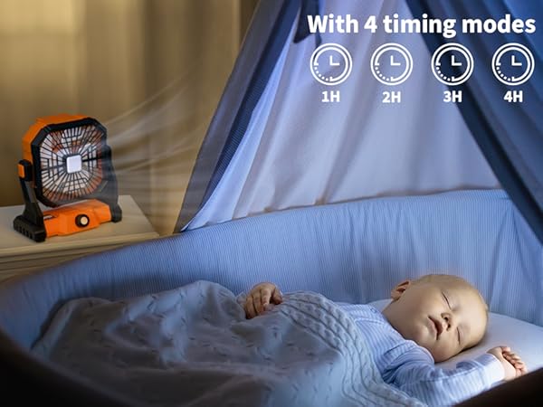 portable battery fan