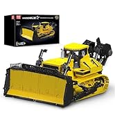 Mould King 17049 Crawler Bulldozer Building Kits, MOC Building Blocks Construction Vehicles Model...