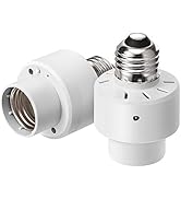 DEWENWILS Dusk to Dawn Light Bulb Sockets, E26 Light Sensor Socket with Timer, Light Socket Indoo...