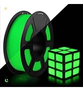 TECBEARS Glow in The Dark PLA Filament, Neatly Wound Luminous PLA 3D Printer Filament, Dimensiona...