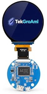 TekGroAml 4 Inch 720x720 Round Capacitive Touch LCD Display,Micro H/D Board