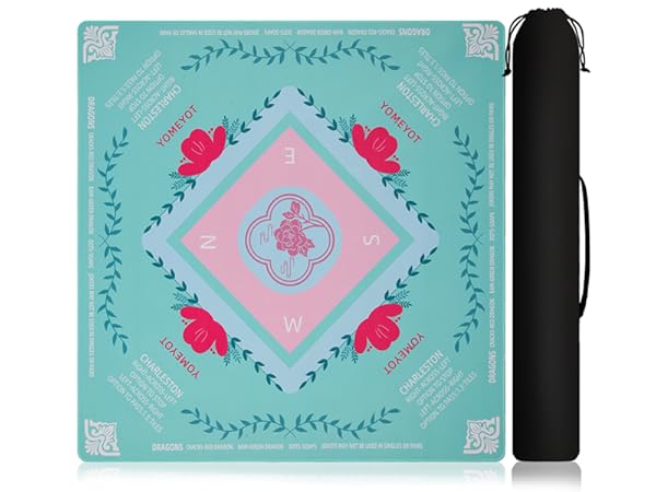 green mahjong mat
