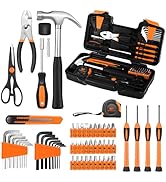 58-Piece Tool Kit Basic Home Repair Tool Set, General Household Hand Tool Kit,Small Tool Kit with...