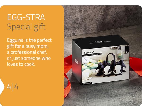 Peleg Design Egguins Multipurpose Egg holder and Cooker