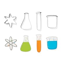 Science themed cookie cutter set; stainless steel cookie cutters; set of 4 science cookie cutters