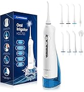 Hangsun Water Flosser Professional Cordless Rechargeable Dental Oral Irrigator Water Jet for Teet...