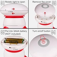 Handheld Massager Mini Portable Body Massager Pain Release Battery Operated Easy Hand Grip