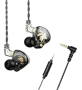 Yeabomy Wired Gaming Earbuds, QKZ AK6 PRO in Ear Monitors, Deep Bass Sound Wired Earbuds, HiFi in...
