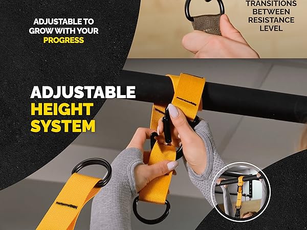 Adjustable Height System for Tribe Lifting Pull Up Assist