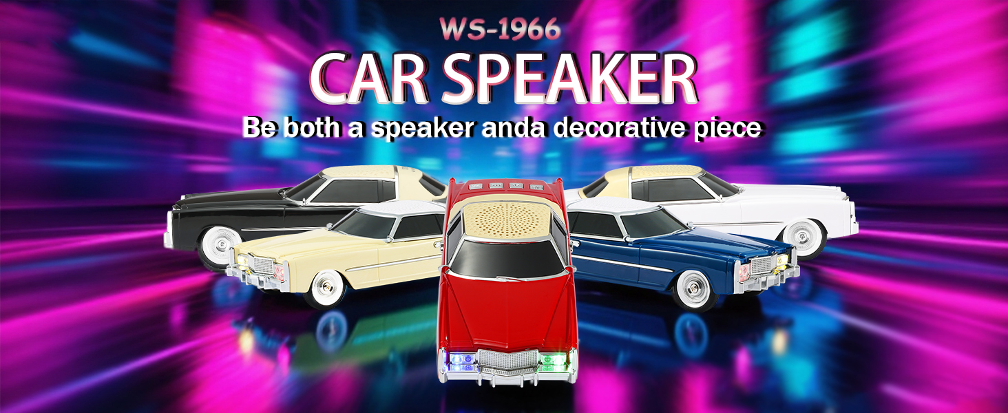 WS-1966 Classic Car Style Bluetooth Speaker