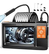 Endoscope Camera with Light,Inspection Camera with 4.3" IPS Screen,1920P HD with 8 LED Lights,16....