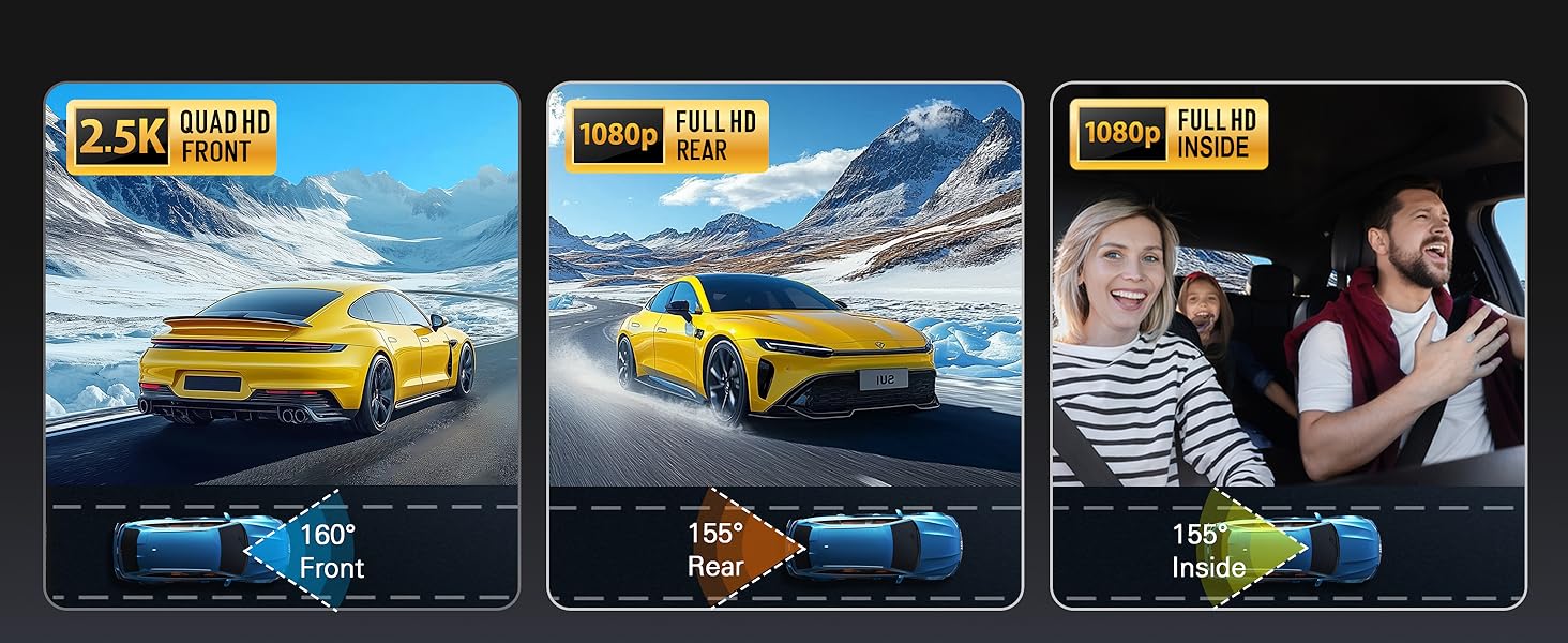 dash camera front and rear