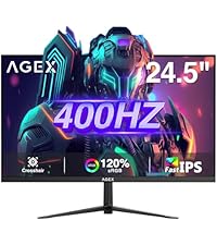 Z Z-EDGE 24.5 Inch Gaming Monitor, 400Hz, 1920x1080 FHD, AG25S 1ms Response Time, FreeSync, IPS Disp...