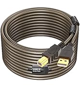 GOSYSONG Printer Cable 50ft, USB 2.0 Type A to Type B Printer Cord, Scanner Cord, High Speed Acti...