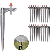 Garden Irrigation System, 20Pcs/Bag Irrigation Dripper with Ground Insert Fruit Tree Drip Irrigat...