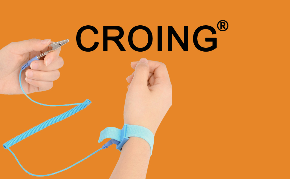 Croing 16 Packs ESD Anti Static Wrist Strap