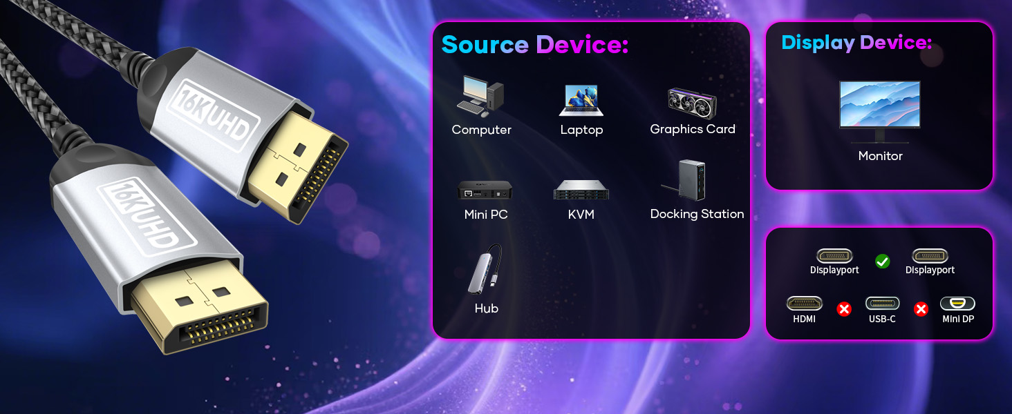  DisplayPort Cable