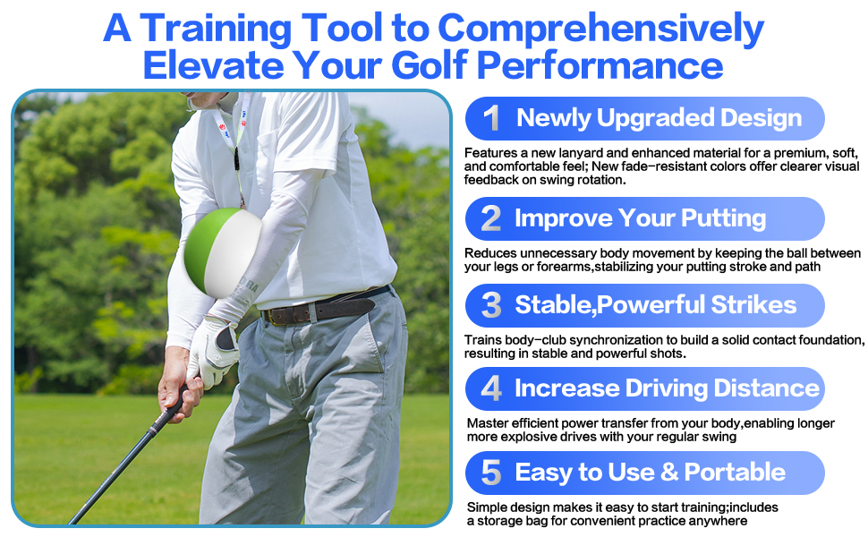 golf training ball between arms ball swing aid golf swing aid golf swing ball golf swing ball aid