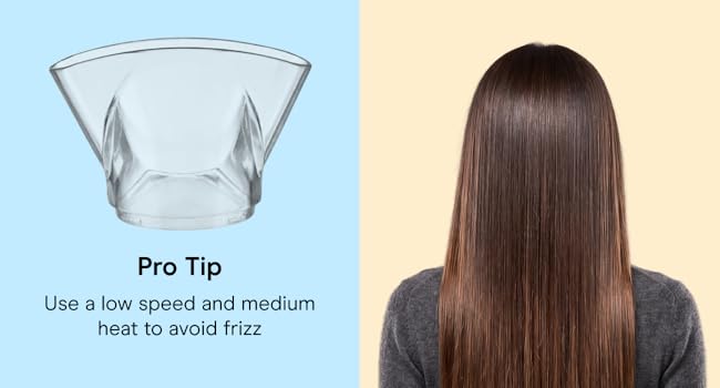 Pro Tip Use a low speed and medium heat to avoid frizz