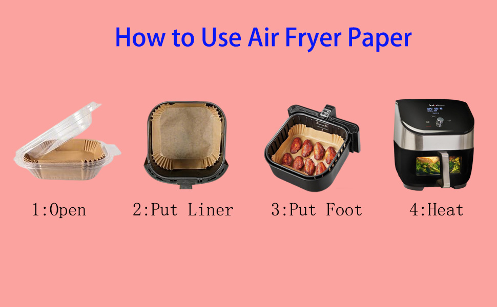 how to use air fryer paper