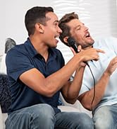 Singing Machine Wired Microphone for Karaoke, (Black) - Unidirectional Dynamic Vocal Microphone -...