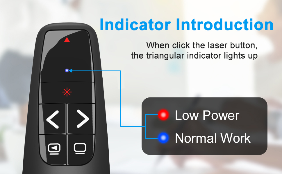 wireless presentation clicker for powerpoint presentations