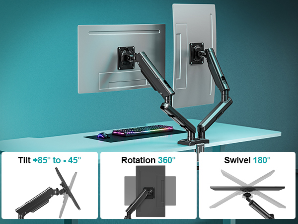 dual monitor mount PR5008B