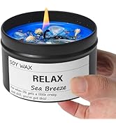 Chloefu LAN Sea Breeze Crystal Candle, Relaxing Aromatherapy for Stress Relief, Calm Moments | Ju...