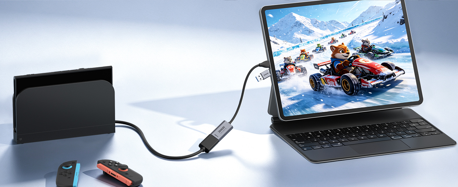 JEMDO 4K HDMI Capture Card 1080P 60FPS Video USB3.0