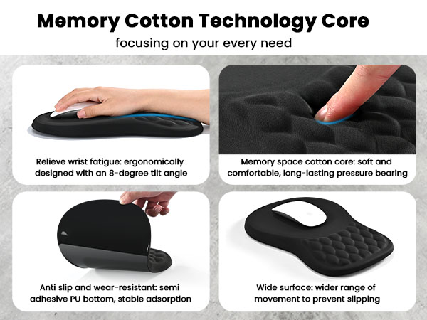 ergonomic mouse pad