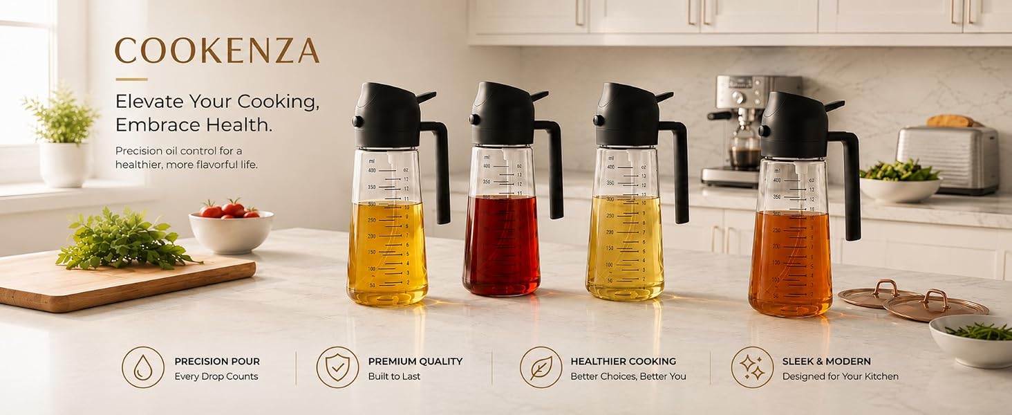 COOKENZA 2-in-1 Oil Sprayer