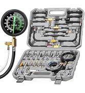 AUTOWN 45-Piece Pro Fuel Pressure Tester Kit, 0-140 PSI Fluorescent Glow Gauge, Complete Adapters...