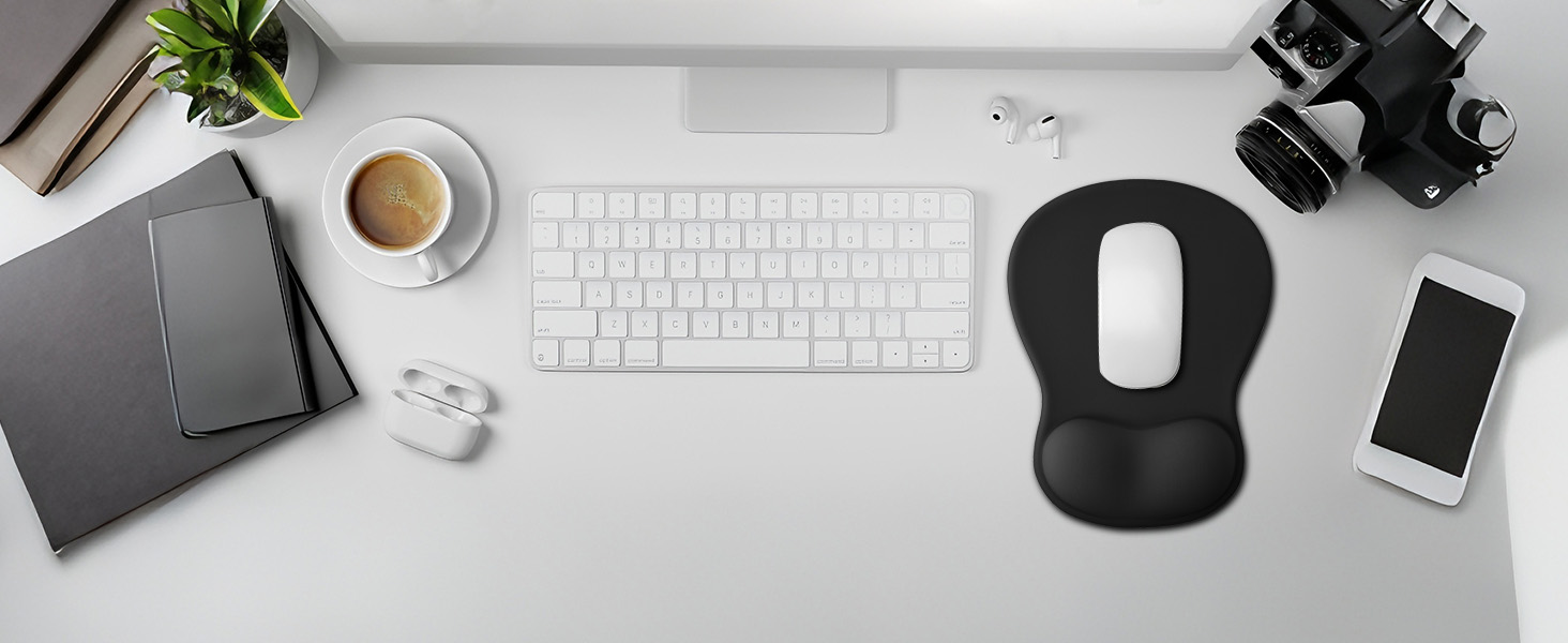 Mouse Pad with Wrist Rest Support