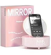 Bluetooth Speaker with Wireless Charger &amp; Fill Light Makeup Mirror, Adjustable LED Night Light, A...