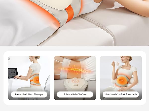 Cordless Heating Pad for Back Pain Relief ikeepfit
